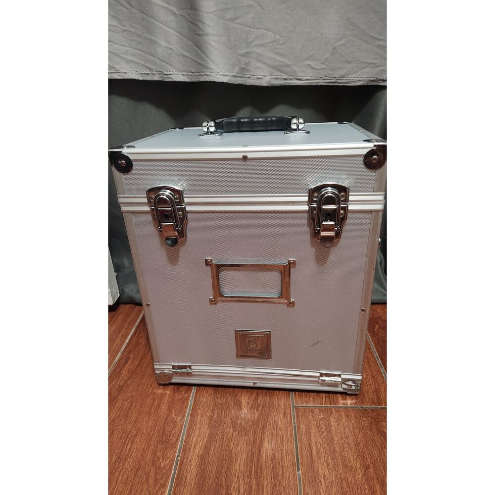vintage Cinema Secrets aluminum hard-shell makeup case professional multi-drawer